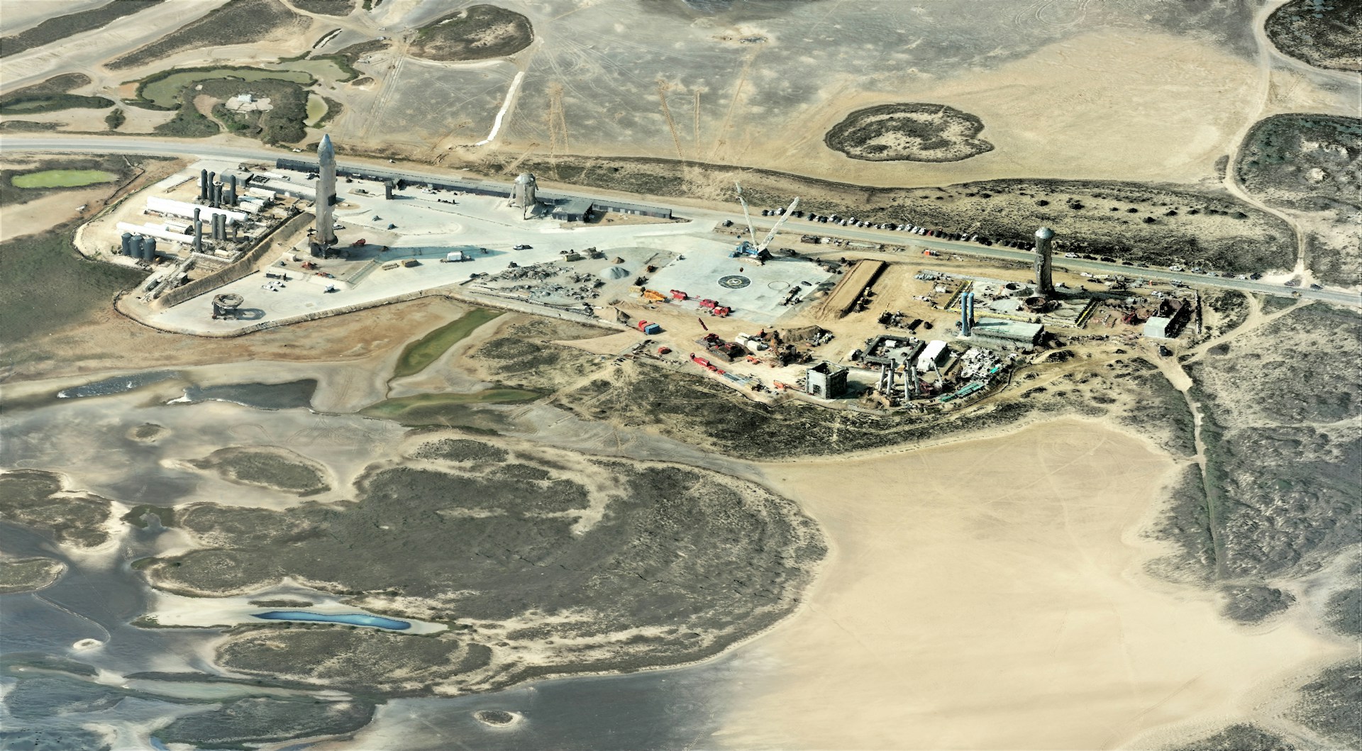 Starbase facility at Boca Chica, Texas