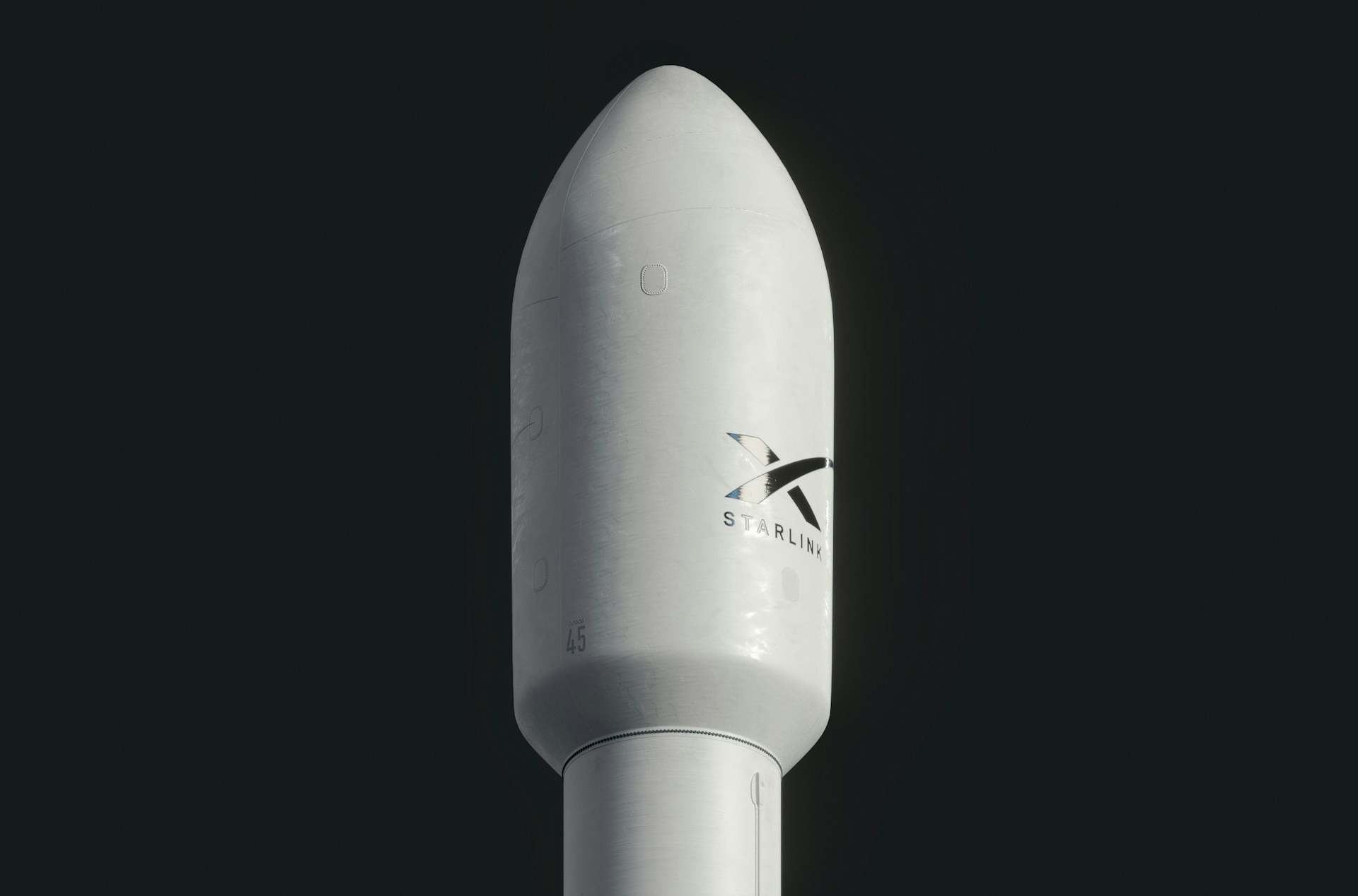 Close-up of Starship rocket