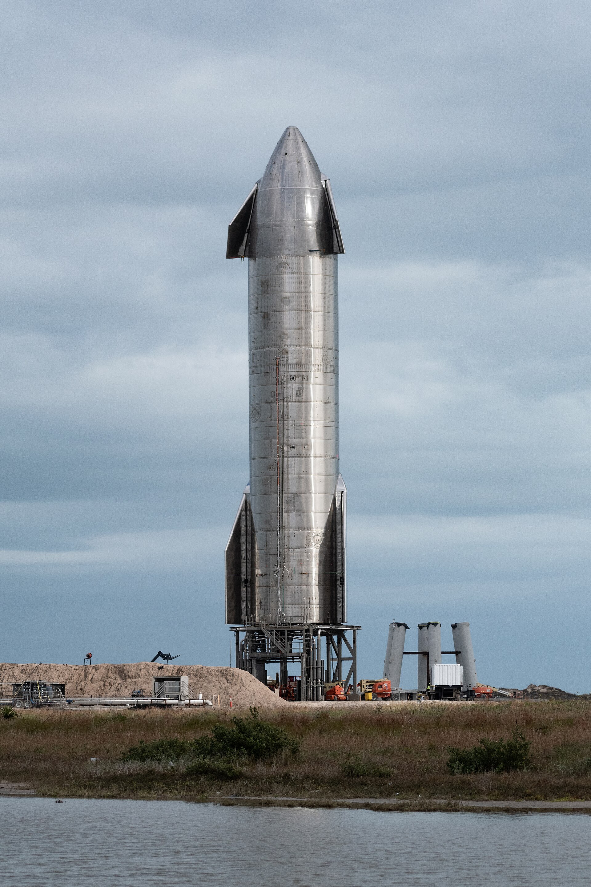 Starship on launch pad